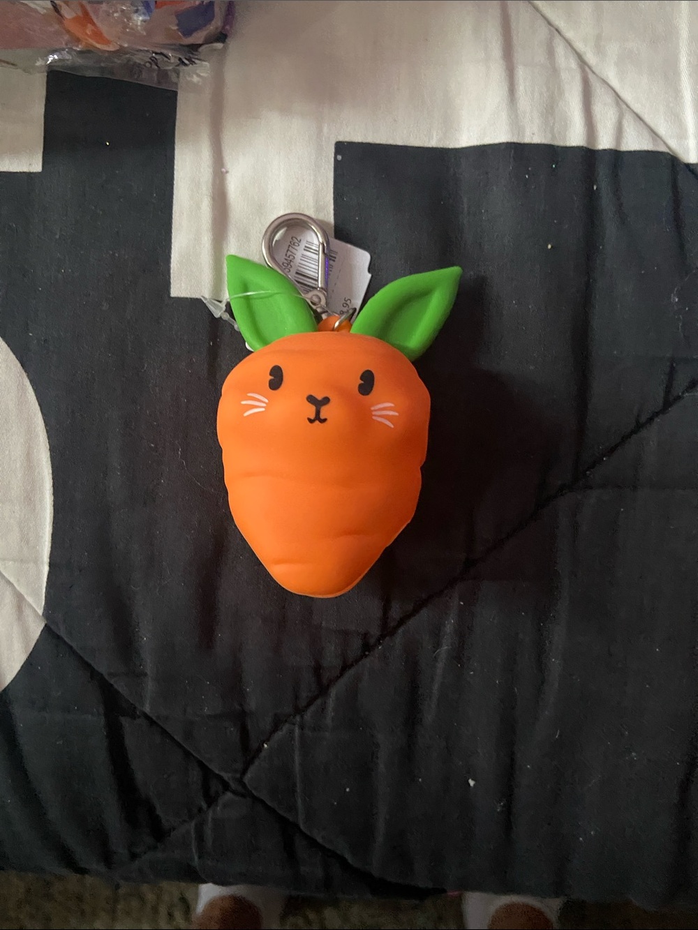 Cute Orange Carrot Keychain handsantizer holder